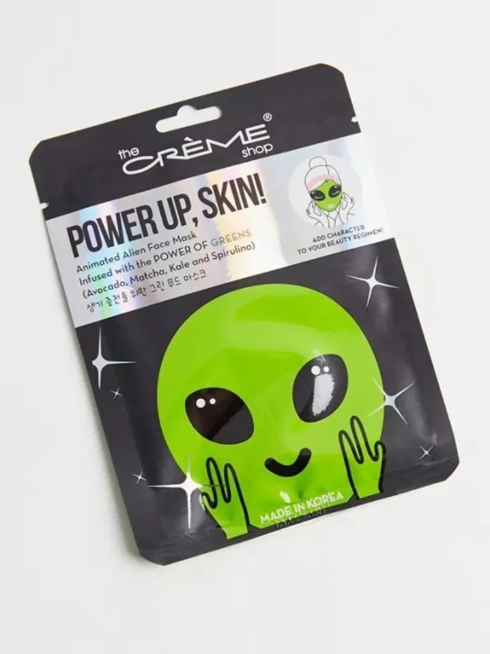 New! The Creme Shop Power Up, Skin! Animated Alien Face Mask